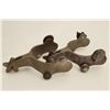 Image 3 : Pair of silver spurs marked “Friedrich”  (maker); sterling, 10K; history from the  “Lucky 5” Ranch i