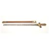 Image 2 : Unidentified 19th century engineers type  short sword with saw back blade possibly  Northern Europea