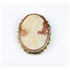 Image 2 : Nice large Cameo set in 14 karat gold tone  overlay. Estimates $100-$200