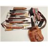 Image 3 : Lot of sixteen commercial knives including:   five folding knives, three fillet knives, six  fixed b
