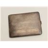 Image 1 : Sterling silver cigarette case, W.M. Co.  marked, 125 grams weight.      Est.:   $75-$150.