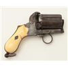 Image 3 : Ring trigger pinfire 6-shot revolver, 9mm  caliber, 2.25” barrels, engraved, ivory  grips; overall g