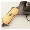 Image 6 : Ring trigger pinfire 6-shot revolver, 9mm  caliber, 2.25” barrels, engraved, ivory  grips; overall g