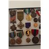 Image 2 : Riker case of approximately 14 collector  military medals, mostly U.S., several scarce  Mexican Bord