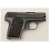 Image 5 : FN Pocket Browning Patent semi-automatic  pistol, 6.35mm caliber, 2” barrel, blued  finish, checkere