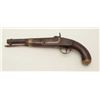 Image 1 : H. Aston percussion martial pistol dated 1847  (Mexican War era); brass mountings, working  action, 