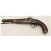 Image 2 : H. Aston percussion martial pistol dated 1847  (Mexican War era); brass mountings, working  action, 