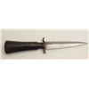 Image 2 : Germanic fighting knife circa late 1700’s to  early 1800’s. Pewter or silver inlaid horn  grip. Est.