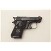 Image 3 : Beretta Model 950BS pocket pistol, .22 short  caliber, 2.5” barrel, blued finish, checkered  grips, 