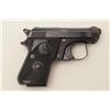 Image 4 : Beretta Model 950BS pocket pistol, .22 short  caliber, 2.5” barrel, blued finish, checkered  grips, 