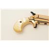 Image 6 : Butler blackpowder single shot derringer, .31  caliber, gold finish, faux pearl grips, S/N  B81764, 