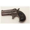 Image 2 : Remington O/U Type 3 derringer, .41 caliber,  checkered black hard rubber grips, S/N 965,  dark pati