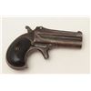 Image 3 : Remington O/U Type 3 derringer, .41 caliber,  checkered black hard rubber grips, S/N 965,  dark pati