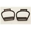 Image 3 : Pair of brass Cavalry stirrups; Civil War or  earlier.      Est.:  $75-$150.