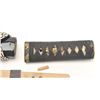 Image 8 : Full mounting only for Japanese tanto with 11  ¼”- 11 ½” blade. Fancy shakado soft metal  mountings 