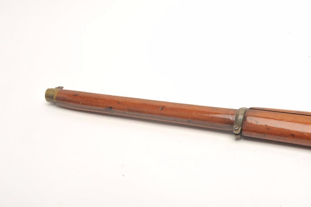 Belgian lever action converted drop lock rifle (ca. 1865), 7mm caliber ...