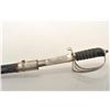 Image 5 : Indian sword and leather scabbard with metal  throat and drag, approximately 38” overall.      Est.: