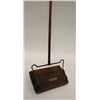 Image 5 : Antique wood and iron mounted floor sweeper  marked “BISSELL’S/GRAND RAPIDS” with metal  plate “WEBB