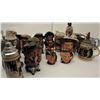 Image 1 : Lot of 25 misc. collector steins, mostly  ceramic, including Royal Doulton-made famous  personality 