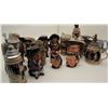 Image 2 : Lot of 25 misc. collector steins, mostly  ceramic, including Royal Doulton-made famous  personality 