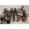 Image 3 : Lot of 25 misc. collector steins, mostly  ceramic, including Royal Doulton-made famous  personality 