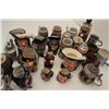 Image 4 : Lot of 25 misc. collector steins, mostly  ceramic, including Royal Doulton-made famous  personality 