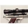 Image 4 : Ruger MK III Hunter Model semi-automatic  pistol, .22LR caliber, 7” barrel, stainless  steel, loaded