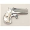 Image 5 : Remington O/U derringer, .41 caliber, 3”  barrels, re-nickeled finish, pearl grips, S/N  429, in ove