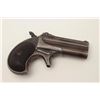 Image 3 : Remington O/U derringer, .41 caliber, 3”  barrels, blued finish, checkered hard rubber  grips, S/NL9