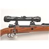 Image 3 : Mauser Model 98 high turret sniper rifle, 8mm  caliber, 24.5” barrel with metal muzzle  cover, wood 