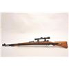 Image 5 : Mauser Model 98 high turret sniper rifle, 8mm  caliber, 24.5” barrel with metal muzzle  cover, wood 