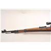 Image 9 : Mauser Model 98 high turret sniper rifle, 8mm  caliber, 24.5” barrel with metal muzzle  cover, wood 