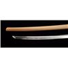 Image 11 : Koto period katana (Long sword) with a 24 ½”  blade in sira-siya showing fresh polish and  fancy tem
