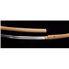 Image 13 : Koto period katana (Long sword) with a 24 ½”  blade in sira-siya showing fresh polish and  fancy tem