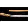Image 8 : Koto period katana (Long sword) with a 24 ½”  blade in sira-siya showing fresh polish and  fancy tem