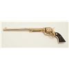 Image 2 : Rare factory gold plated Buntline Special SAA  revolver, .45 caliber, 12” barrel, wood  medallion gr