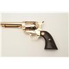 Image 3 : Rare factory gold plated Buntline Special SAA  revolver, .45 caliber, 12” barrel, wood  medallion gr