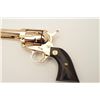 Image 9 : Rare factory gold plated Buntline Special SAA  revolver, .45 caliber, 12” barrel, wood  medallion gr
