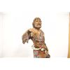 Image 4 : Large bronze of mountain man in buckskins  with trade gun, bowie knife and full period  regalia, Sig