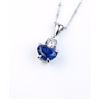 Image 1 : Very high quality ladies pendant featuring a  natural no Heat Blue Ceylon sapphire weighing  2.68 ca