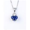 Image 2 : Very high quality ladies pendant featuring a  natural no Heat Blue Ceylon sapphire weighing  2.68 ca
