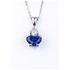Image 3 : Very high quality ladies pendant featuring a  natural no Heat Blue Ceylon sapphire weighing  2.68 ca