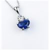 Image 5 : Very high quality ladies pendant featuring a  natural no Heat Blue Ceylon sapphire weighing  2.68 ca