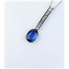 Image 3 : Exquisite ladies necklace featuring a Natural  ‘Royal Blue’ color Sapphire weighing 4.45  carats and