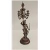 Image 2 : Nineteenth Century 3 taper candelabra with  figure of American Native Indian with battle  weapons; b