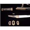 Image 13 : Koto period tanto in traditional full  mounting retaining kozuka knife and kogai.  10” blade (Unsign