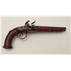 Image 1 : French Napoleonic era double barrel flintlock  officers pistol circa about 1800-1815.  Measures 14” 