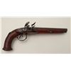 Image 2 : French Napoleonic era double barrel flintlock  officers pistol circa about 1800-1815.  Measures 14” 