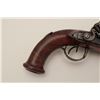 Image 5 : French Napoleonic era double barrel flintlock  officers pistol circa about 1800-1815.  Measures 14” 