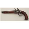 Image 8 : French Napoleonic era double barrel flintlock  officers pistol circa about 1800-1815.  Measures 14” 